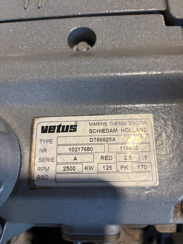 Motore marino Vetus Deutz DT66 170PK (nuovo)