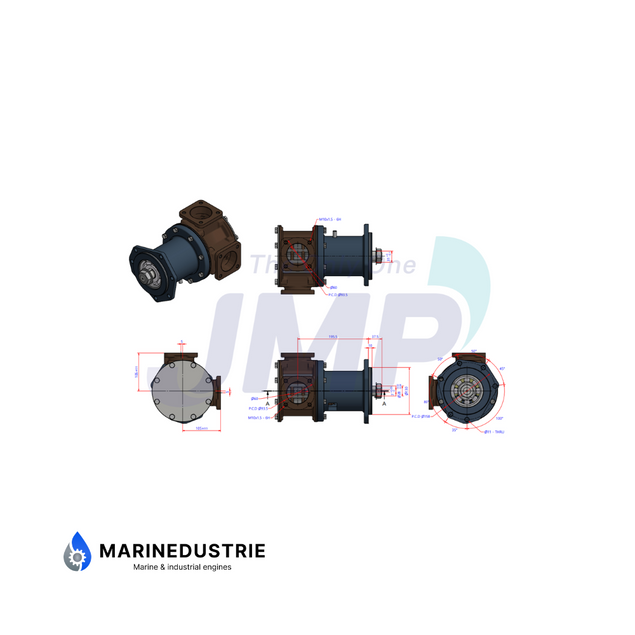 Mitsubishi. S6A, S6B, S6R, S6R2 impellerpomp - 37553-10100