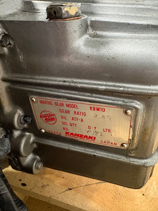 Yanmar 3JH2E 38PK scheepsmotor KBW10 2.45 Keerkoppeling