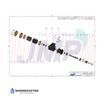 Pompa girante Caterpillar D336, D343, D353C, D353D, D353E - 4L5788