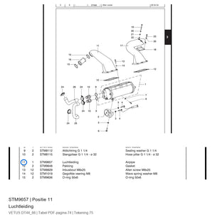 Luchtleiding - Vetus - STM9657