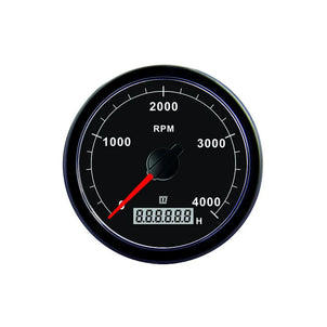 Toeren/urenteller, zwart, 0-5000 rpm - Vetus - TACHB5000