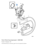 Volvo Penta vacuümpompset 22661660, positie 5 in de onderdelentekening