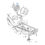 Volvo Penta oliepomp 30777092, positie 1 in onderdelentekening