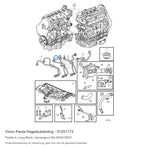 Volvo Penta hogedrukleiding 31251173, positie 4 in de onderdelentekening