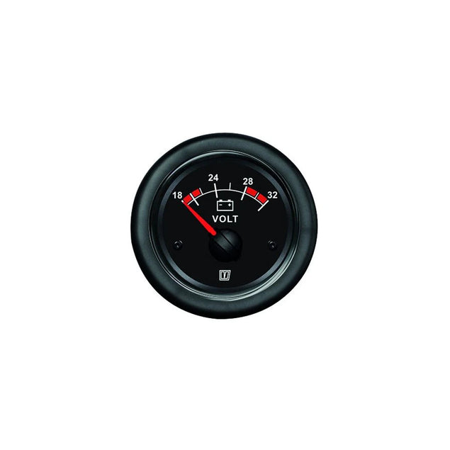 Voltmeter, zwart, 24 V - Vetus - VLT24B