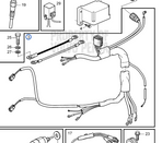 Cablaggio Volvo Penta D1 D2 - 3843674