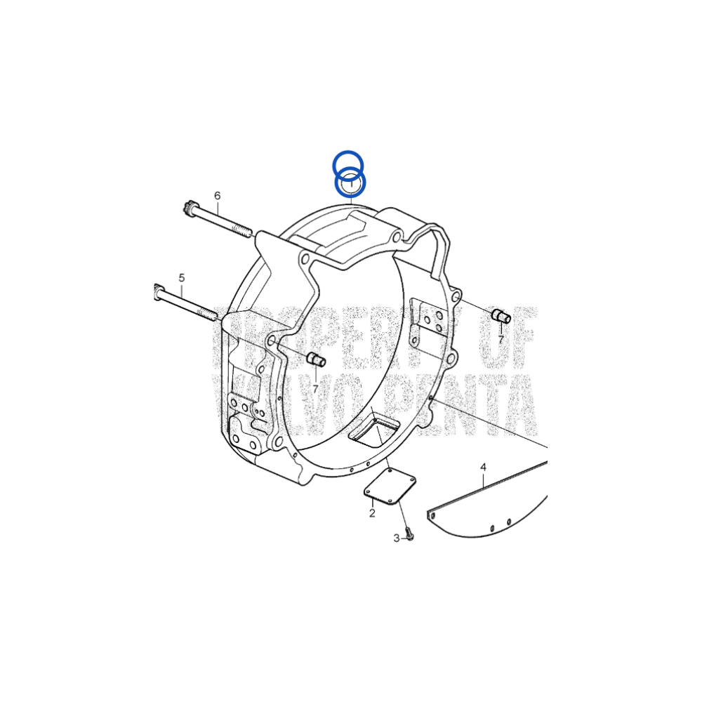 Volvo Penta SAE 3 Vliegwielhuis - 21044436