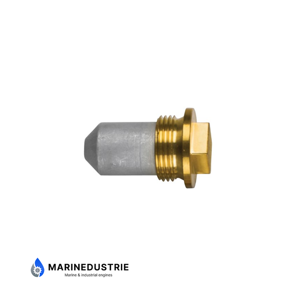 Volvo Penta potloodanode plug 1" Gasdraad - Aluminium - 838929
